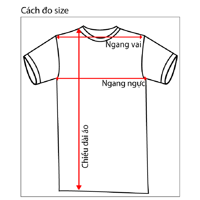 Cánh tính size áo chuẩn