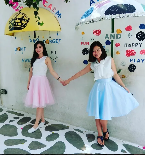 alt: Check-in sống ảo tại Santorini Park