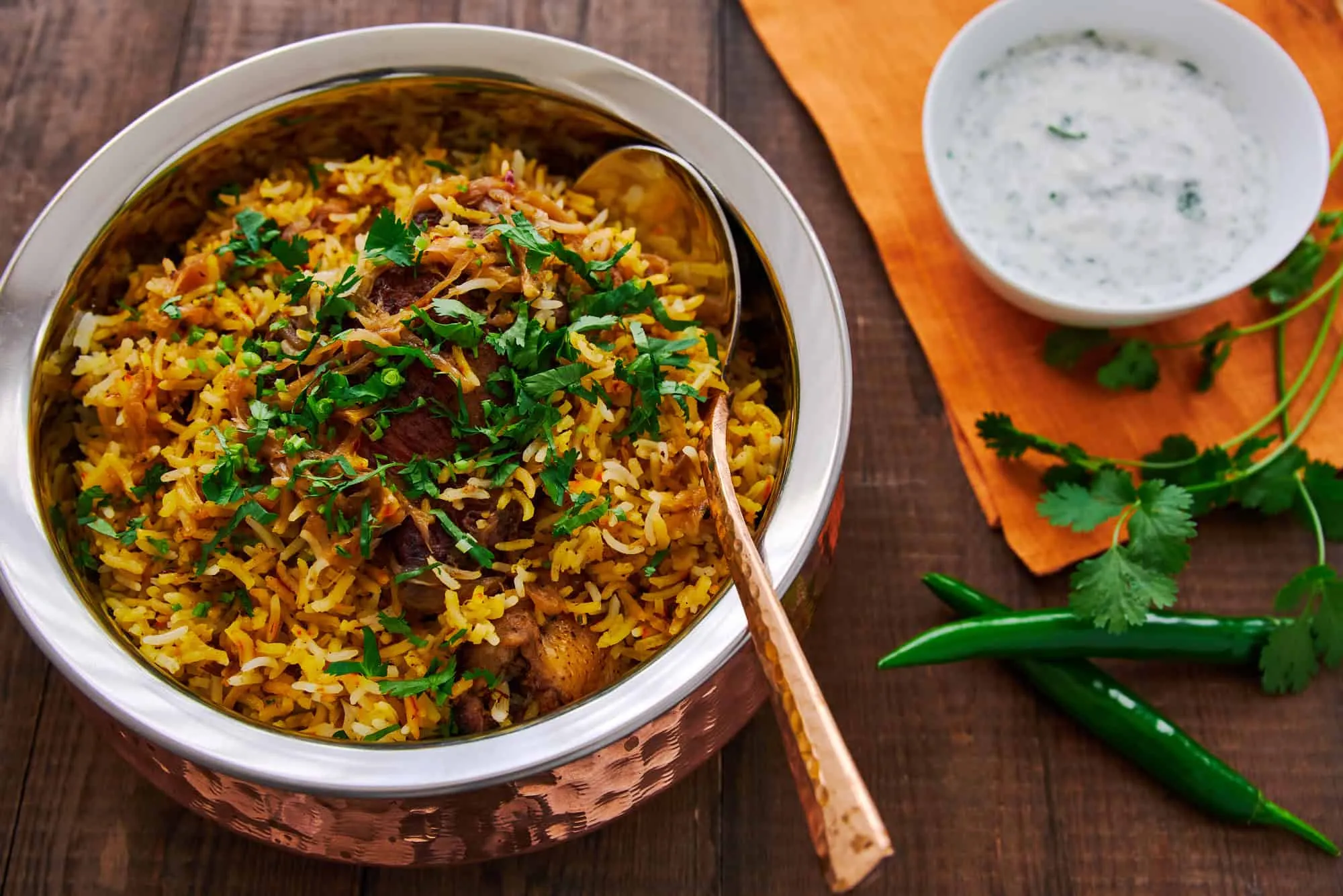 Alt: Cơm Biryani thịt gà Ấn Độ