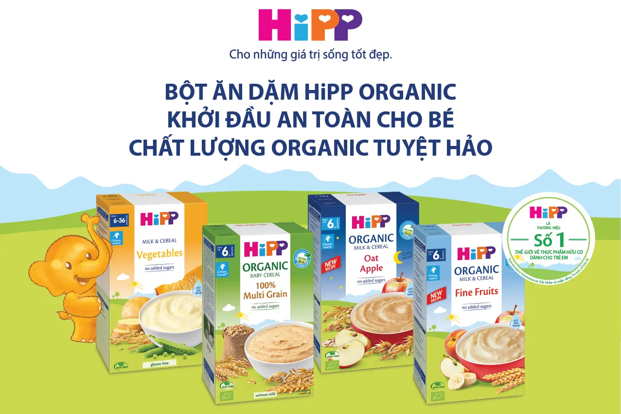 alt text: Hình ảnh các loại bột ăn dặm cho bé 7 tháng tuổi