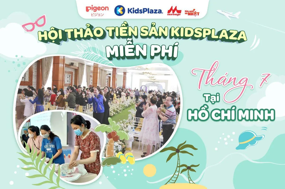 Alt text: Hình ảnh mẹ bầu tham gia hội thảo tiền sản tại KidsPlaza