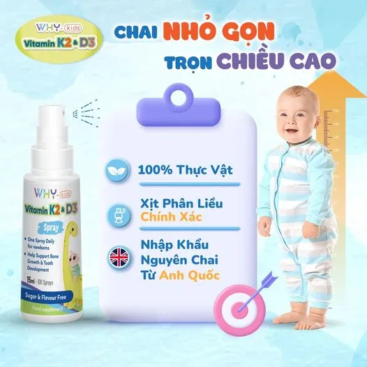 alt text: Hình ảnh sản phẩm Whykids D3K2 dạng xịt