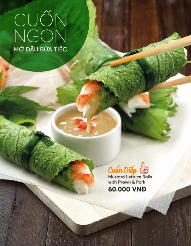 alt text: Món cuốn tại Wrap &amp; Roll