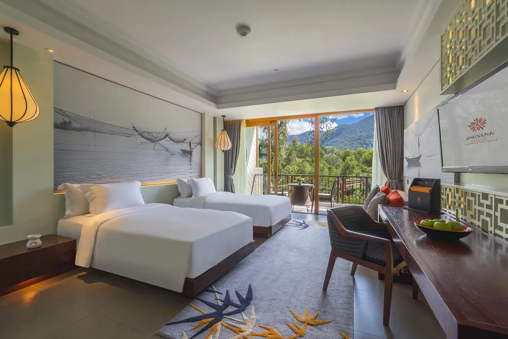 alt text: Phòng nghỉ tại Angsana Lăng Cô Huế