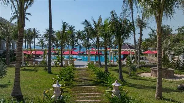 alt text: Richis Beach Resort Phú Quốc nhìn từ trên cao