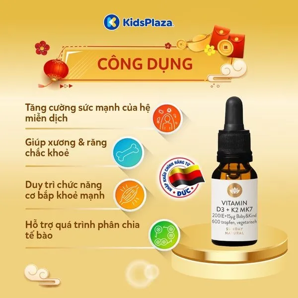 alt text: Sản phẩm Vitamin D3 K2 MK7 Sunday Natural