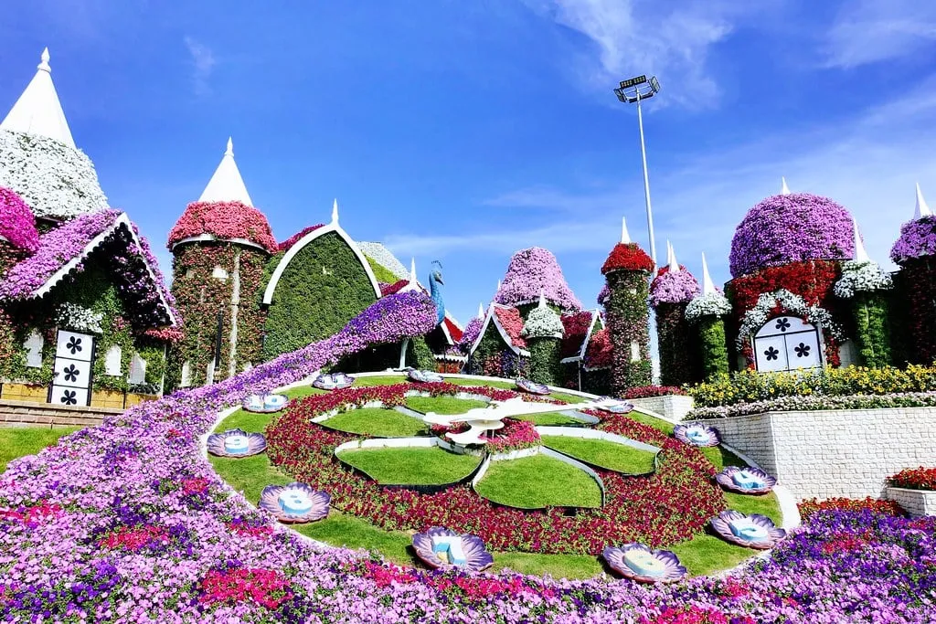 Alt text: Vườn hoa Miracle Garden - Dubai
