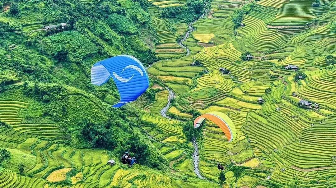 Ảnh: Cảnh quan hùng vĩ trên đèo Khau Phạ. Nguồn: @bay.len.nao