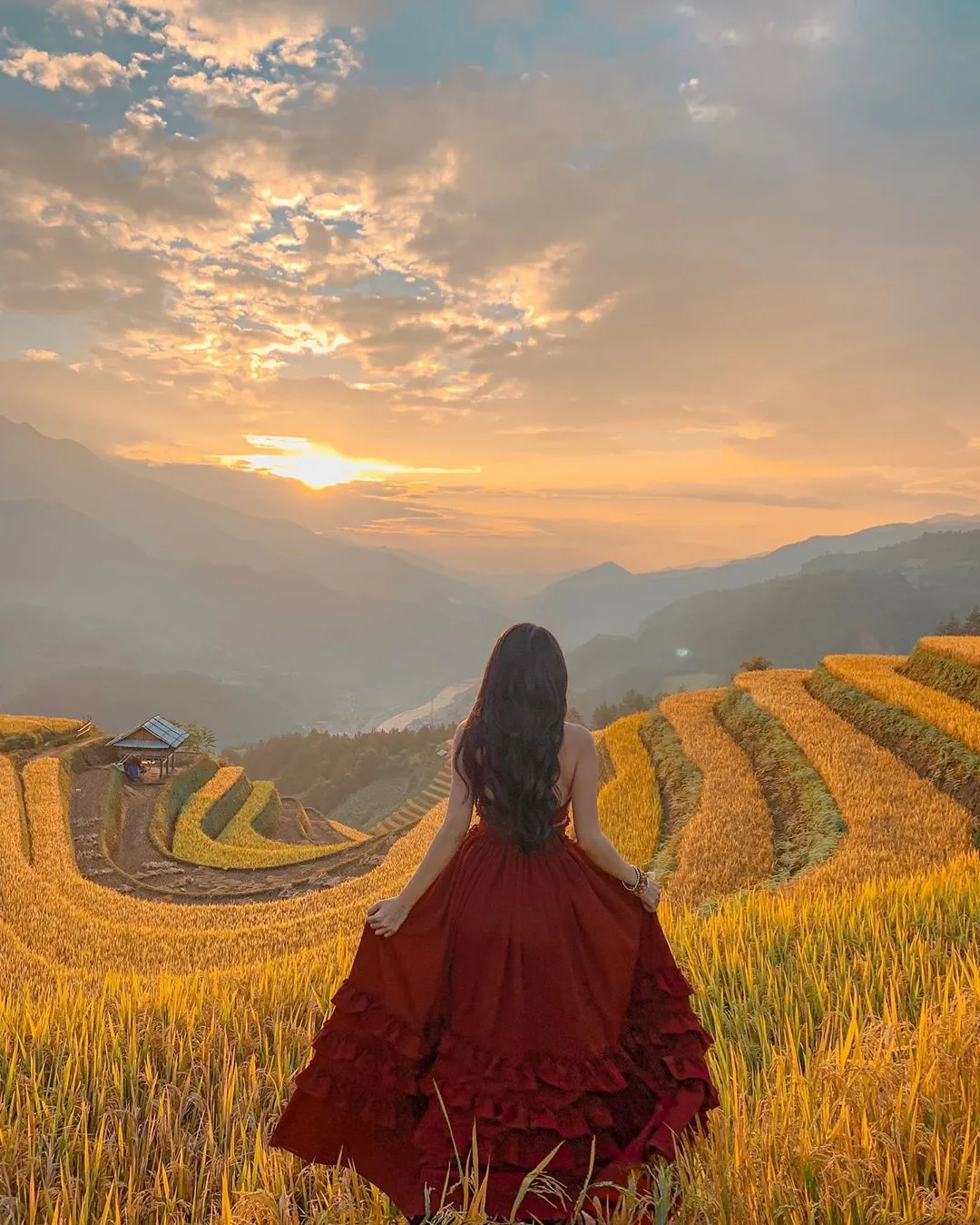 Ảnh: Ruộng bậc thang Mù Cang Chải. Nguồn: Phạm Lan Hương