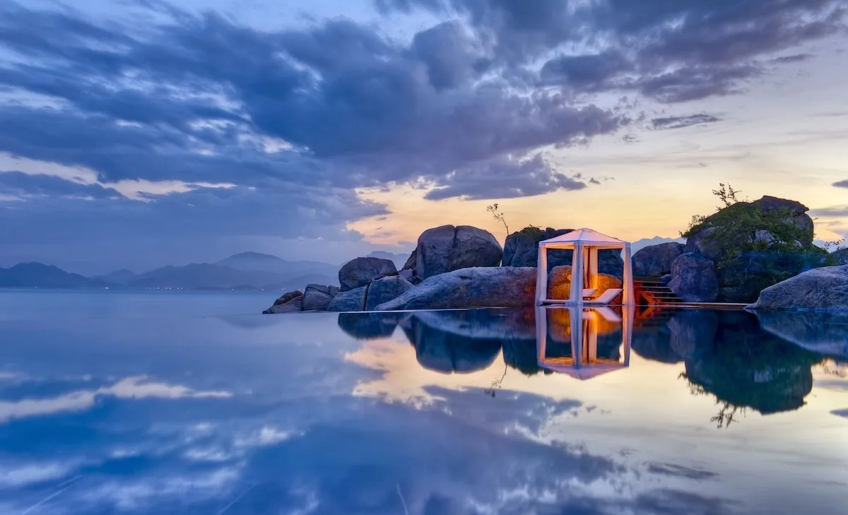 Bãi biển tại L'Alya Ninh Vân Bay