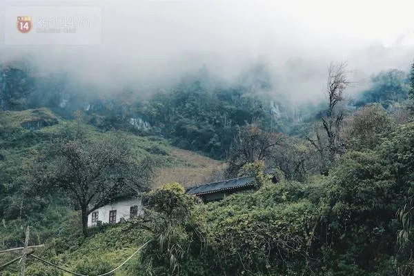 Bản làng Sapa ẩn hiện trong sương mù