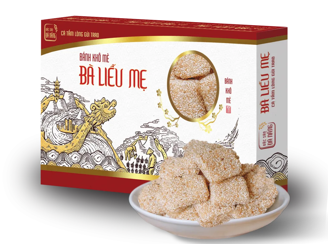 Bánh khô mè Cẩm Lệ