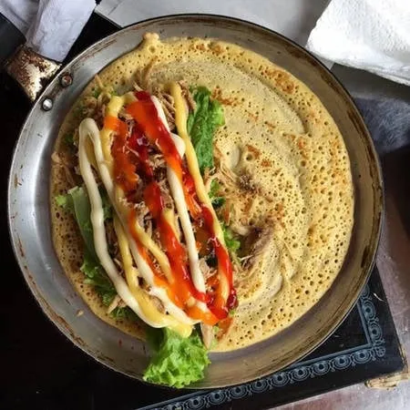 Bánh Pancake mặn với nhiều loại nhân khác nhau