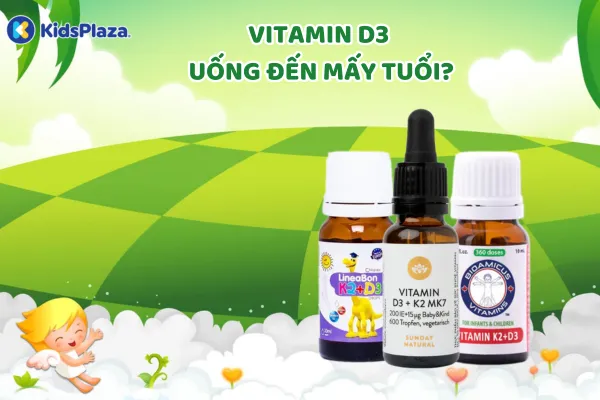 Bé đang được mẹ nhỏ vitamin D3