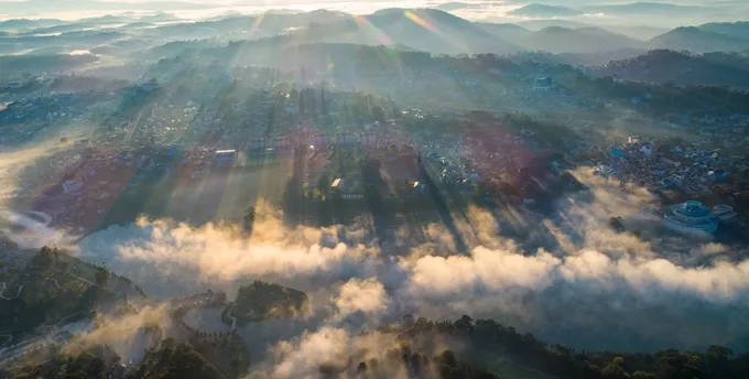 Bình minh trên phố núi Đà Lạt