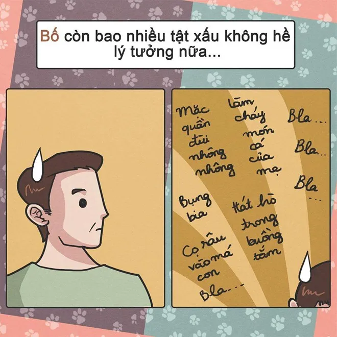 Bố cáu gắt khi dạy con học