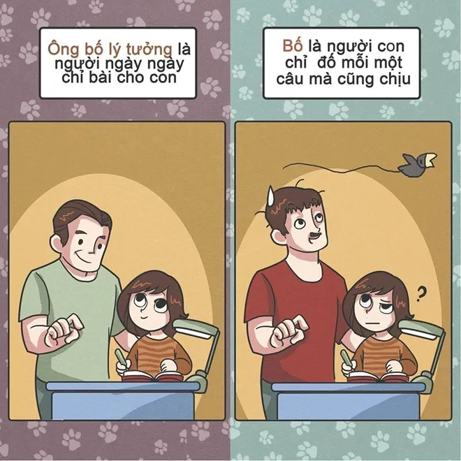 Bố dạy con học