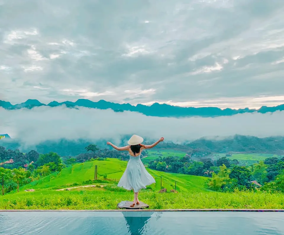 Bữa ăn tại resort ở Pù Luông