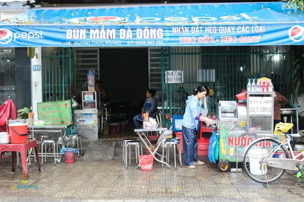 Bún mắm bà Đông - Ảnh: taidanang