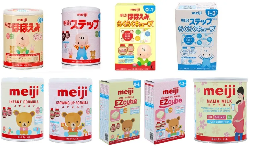 Các loại sữa Meiji