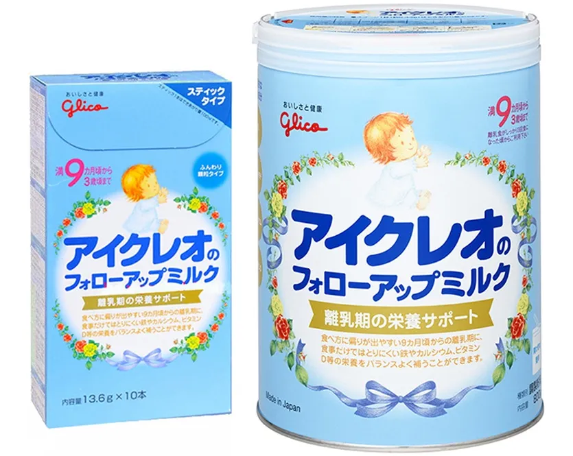 Cách pha sữa Glico số 9 cho bé