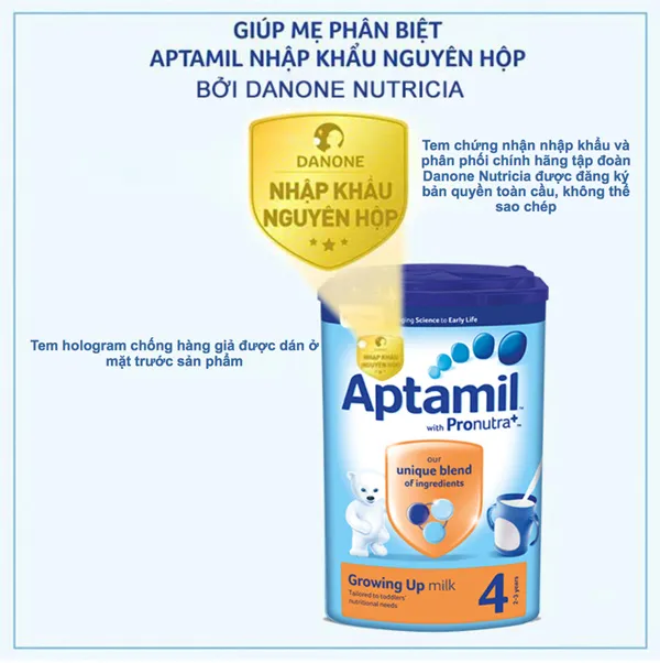Cách phân biệt sữa Aptamil chính hãng