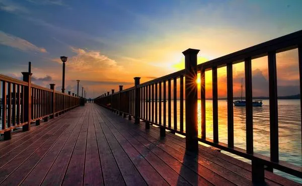 Cảnh biển từ Changi Point Boardwalk