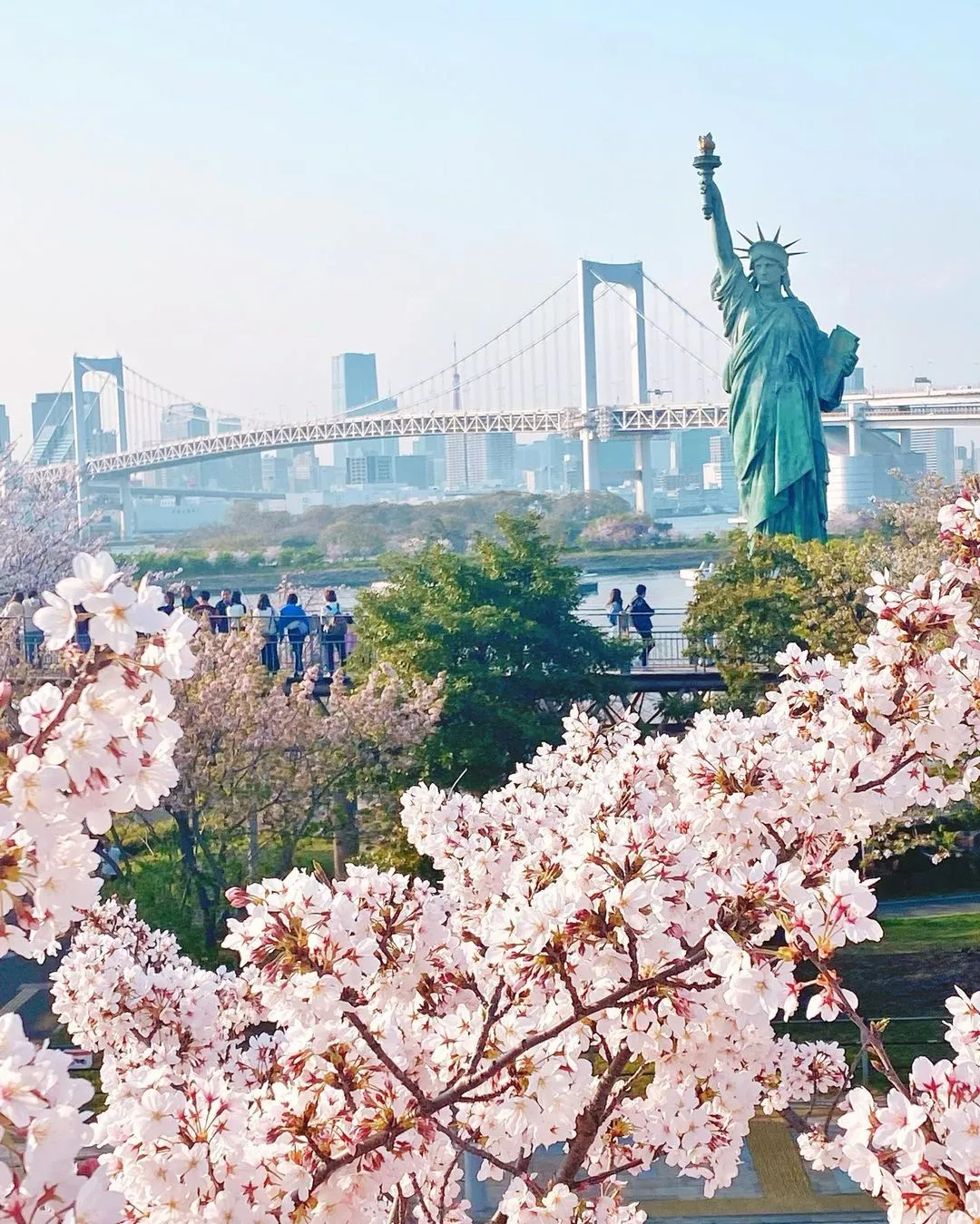Cảnh quan trên đảo Odaiba