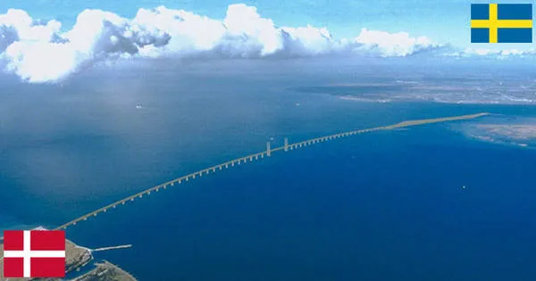 Cầu Oresund nối liền Đan Mạch và Thụy Điển
