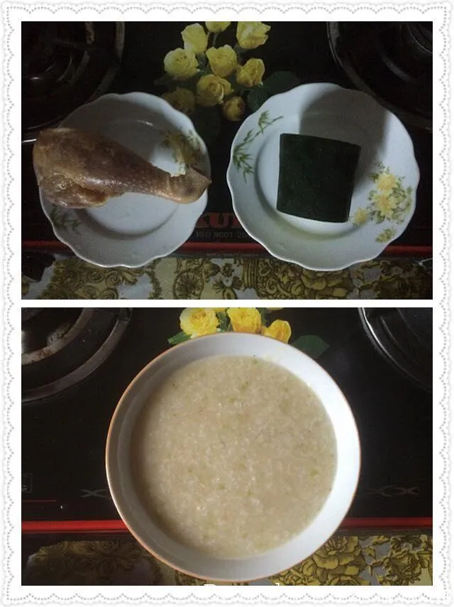 Cháo gà bí đao
