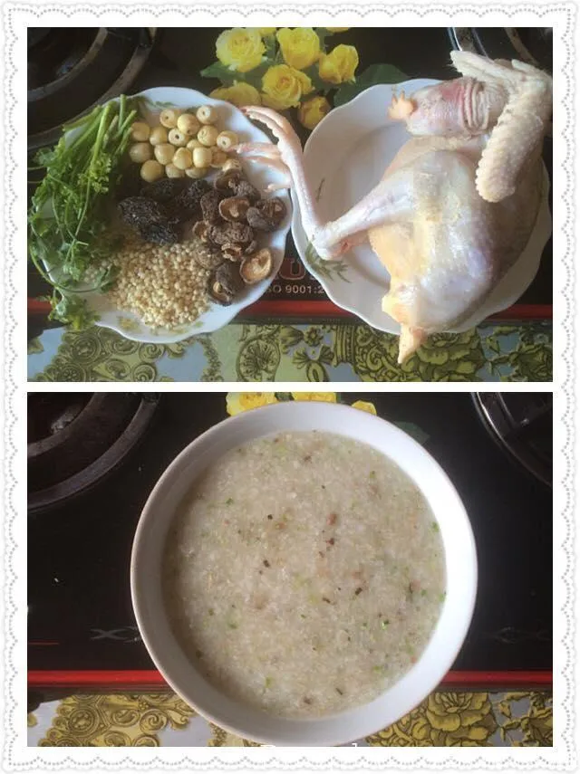 Cháo gà tần