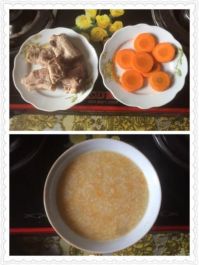 Cháo sườn heo cà rốt