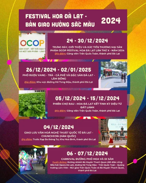 Chương trình Festival Hoa Đà Lạt 2024