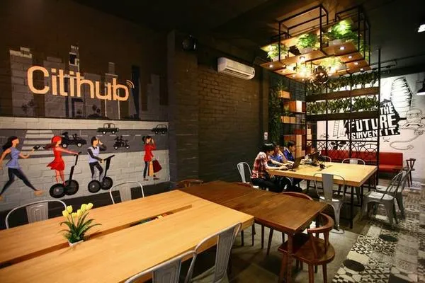 Citihub - quán cà phê không gian làm việc tại Sài Gòn.