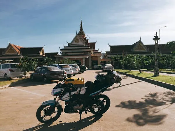 Cửa khẩu bên phía Campuchia.