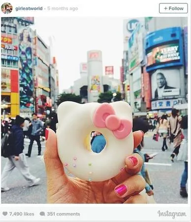 Donut Hello Kitty ở Tokyo, Nhật Bản.