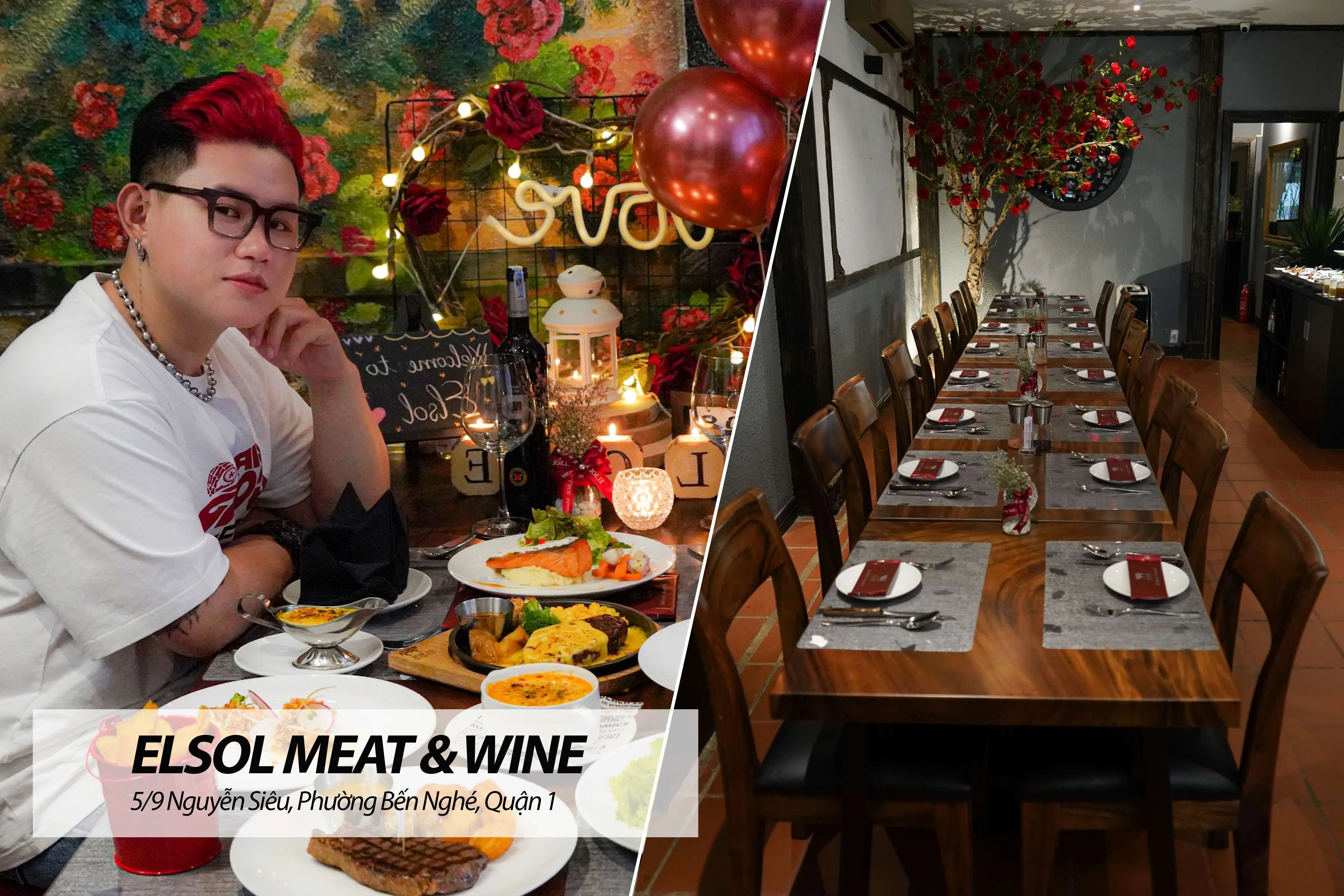 Elsol Meat &amp; Wine không gian lãng mạn