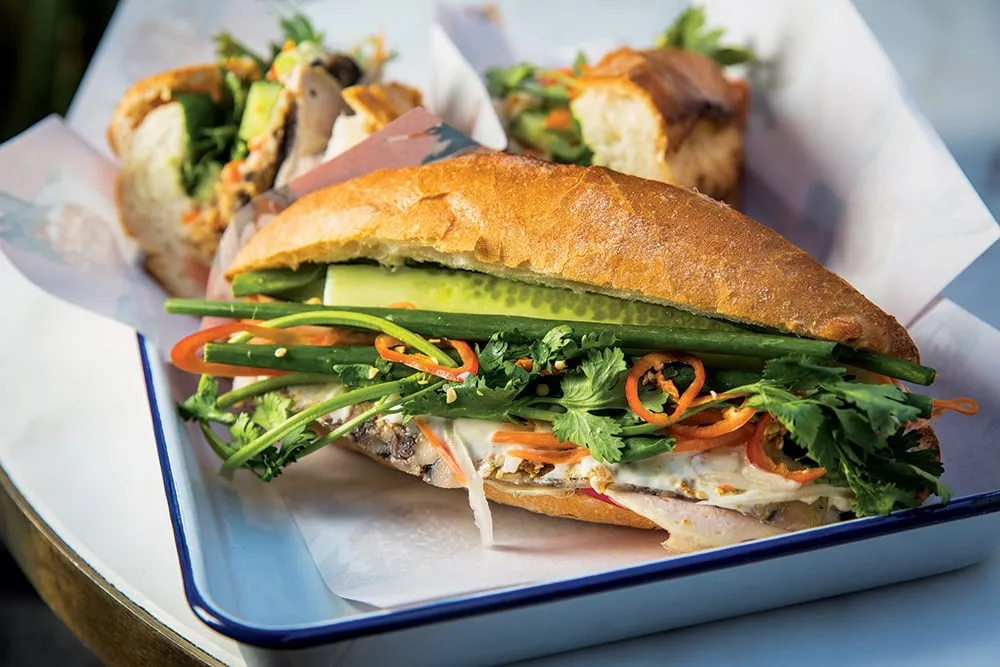 Gian hàng bánh mì tại Lễ hội Bánh mì TP.HCM