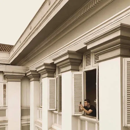 Hành lang Bảo tàng TP.HCM