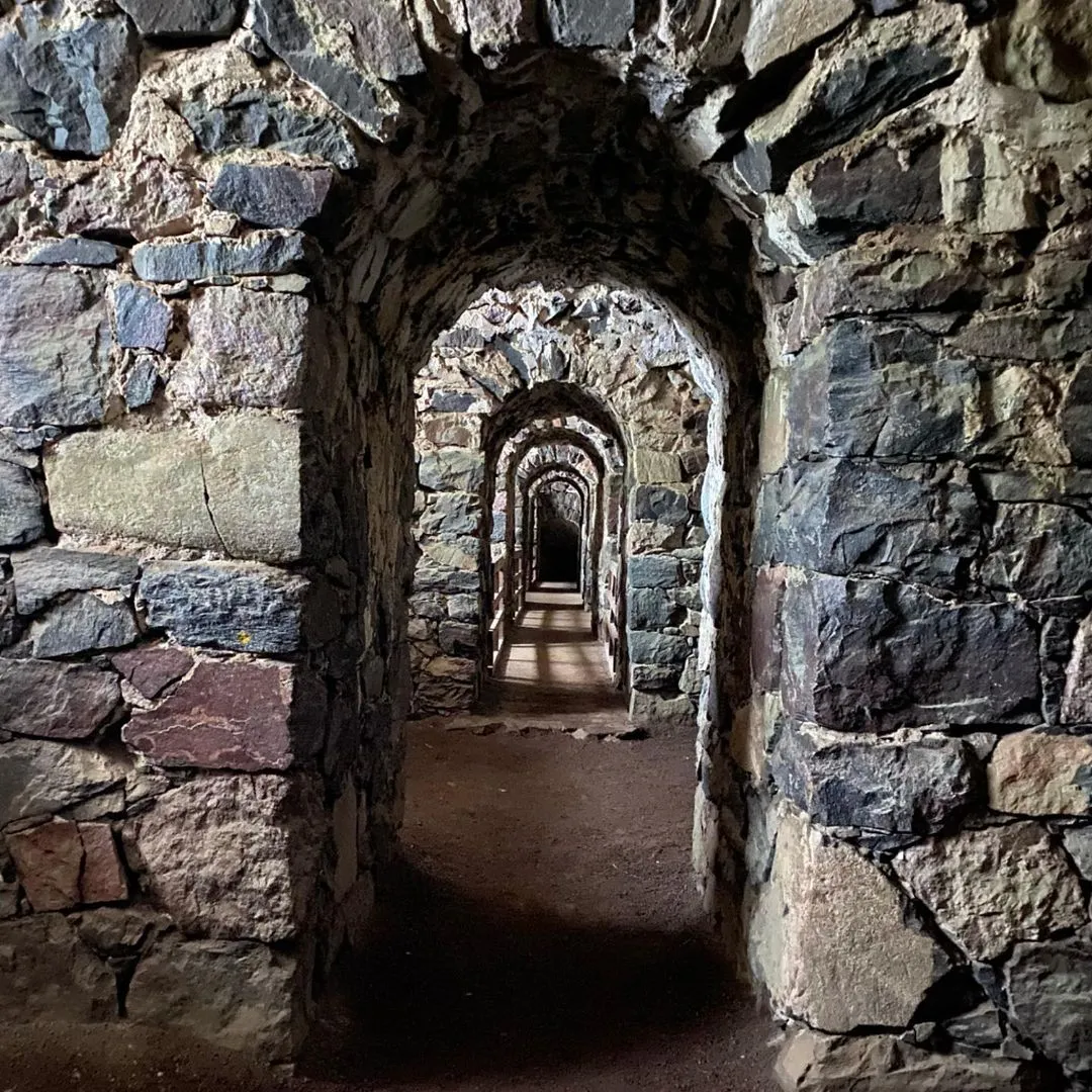Hành lang bên trong Pháo đài Suomenlinna