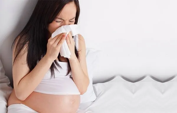Hình ảnh minh họa bà bầu bị cảm cúm
