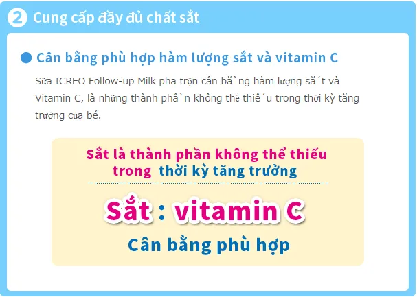 Hình ảnh minh họa về tác dụng của sắt và vitamin C