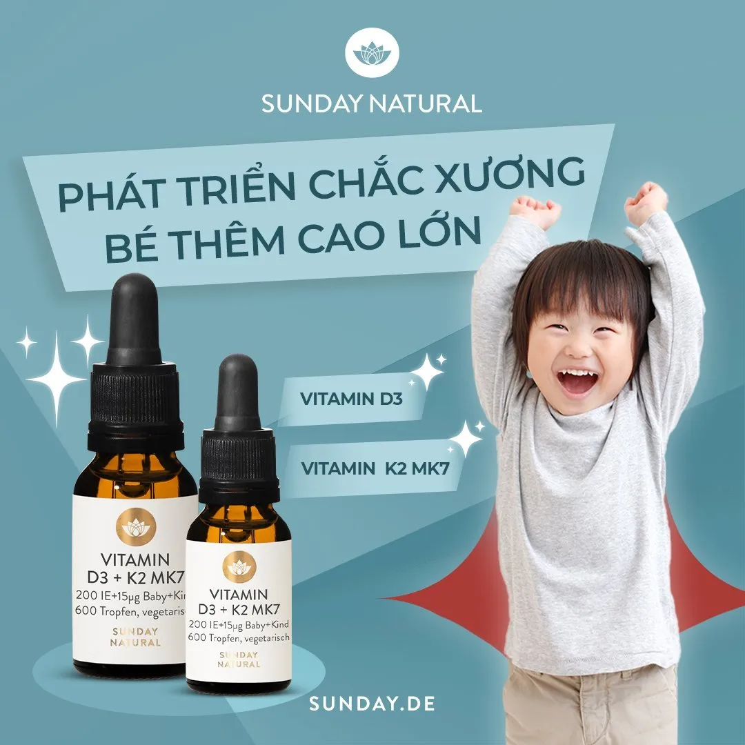 Hình ảnh sản phẩm Vitamin D3 K2 MK7 Sunday Natural