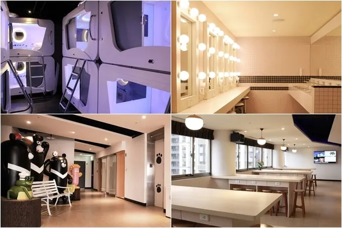 Hostel Hey Bear Capsule tại Đài Bắc
