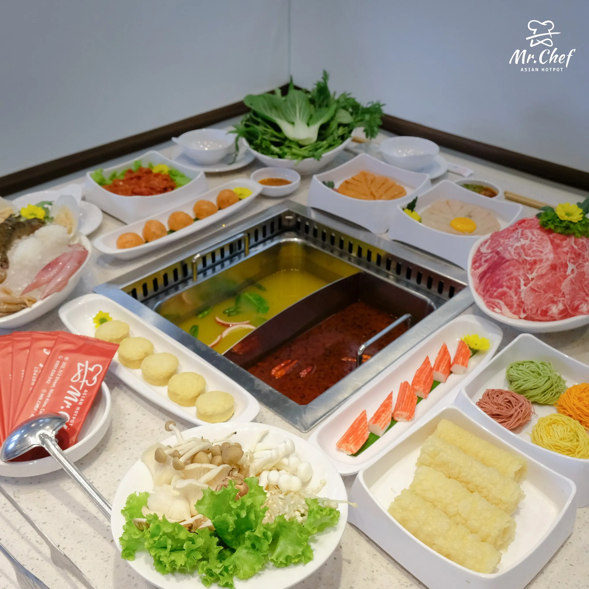 Không gian nhà hàng lẩu Mr. Chef Asian Hotpot