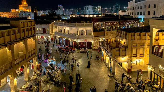 Khu chợ Souq Waqif nhộn nhịp tại Doha, Qatar