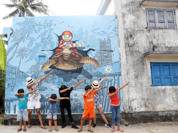 Làng bích họa An Bình trên đảo Lý Sơn