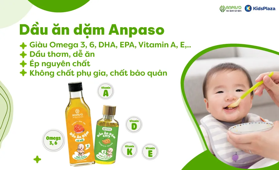 Lợi ích của dầu ăn dặm Anpaso cho sự phát triển của bé