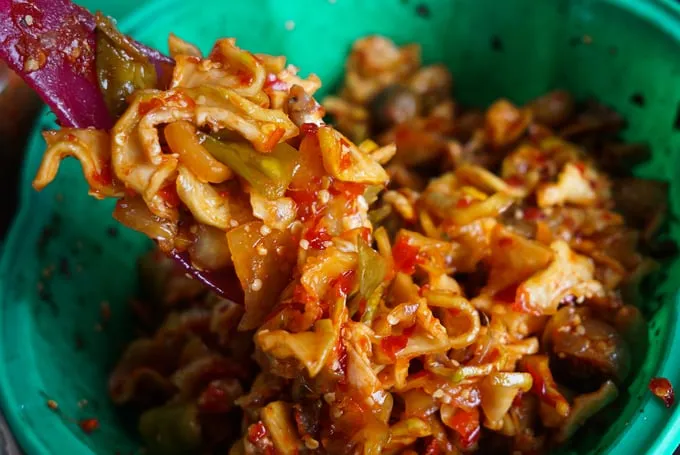 Mắm dưa cà với ớt