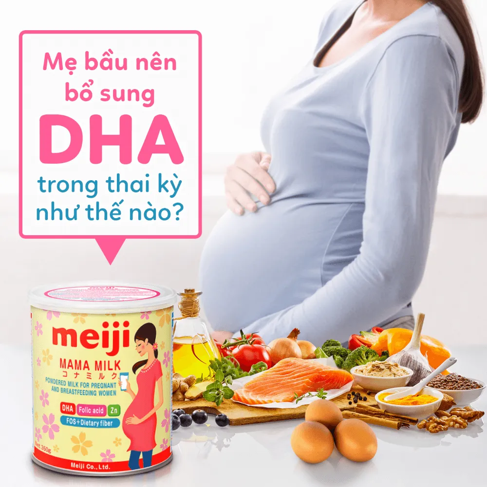 Mô tả ảnh: Hình ảnh minh họa về DHA và sự phát triển trí não của thai nhi